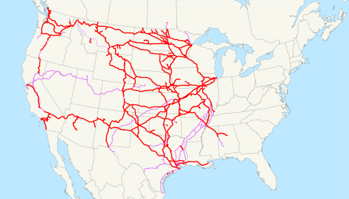 BNSF System Map